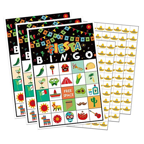 Amosfun 1 Conjunto de Juego de Bingo de Dibujos Animados Bingo Juego de Tarjeta de Reconocimiento de Aprendizaje de Bingo Juego de Papel de los Niños de Preescolar Juguete Educativo Antiguo (Negro)