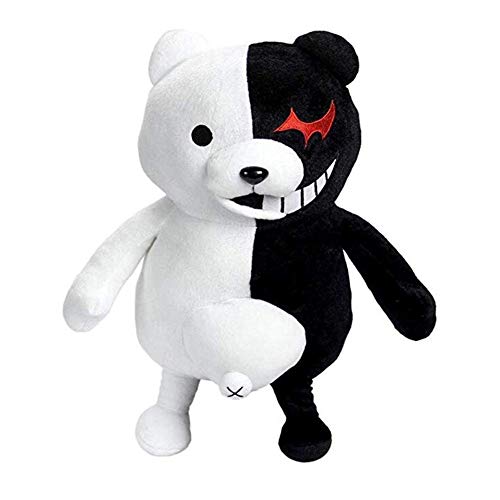 Animales de Peluche, Tienda Unisex Juego Cosplay Monokuma Disfraz Estampado con Capucha Oso Cosplay Disfraz Blanco y Negro