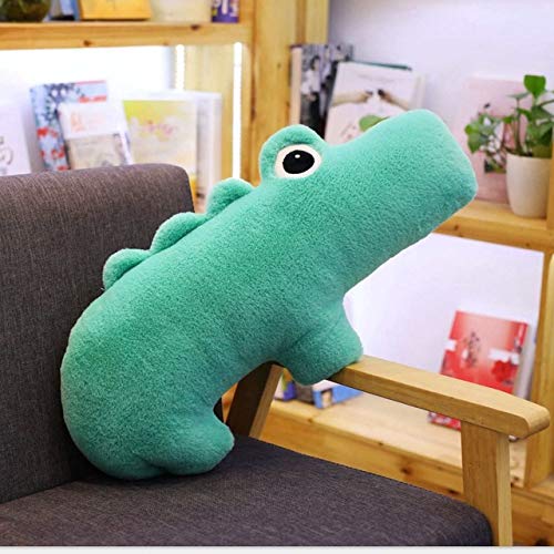 Animales Lindos Ciervos Elefante hipopótamo cocodrilo Rinoceronte cojín Almohada bebé Calma Dormir muñeca Estilo nórdico decoración de habitación de Cama Juguetes cocodrilo Verde 50cm