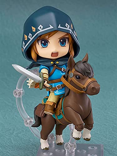 Anime The Legend of Zelda: Breath of the Wild Link Edición de lujo Edición Q Nendoroid Figura Decoración Colección Juguete Regalo Estatua de recuerdo 10cm