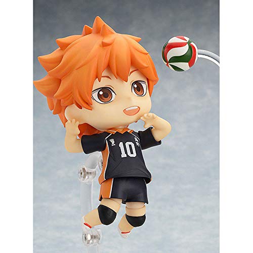 Aoemone Haikyuu Shoyo Hinata Q Versión Nendoroid Figuras De Acción De Juguete con Accesorios Figuras De Anime Móviles Estatua De Juguete Juego De Dibujos Animados Modelo De Personaje Decoraciones