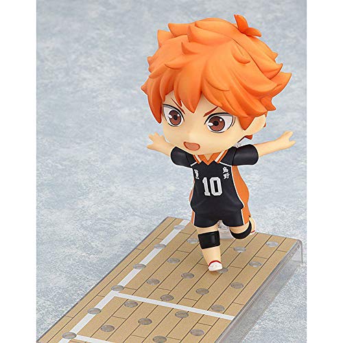 Aoemone Haikyuu Shoyo Hinata Q Versión Nendoroid Figuras De Acción De Juguete con Accesorios Figuras De Anime Móviles Estatua De Juguete Juego De Dibujos Animados Modelo De Personaje Decoraciones