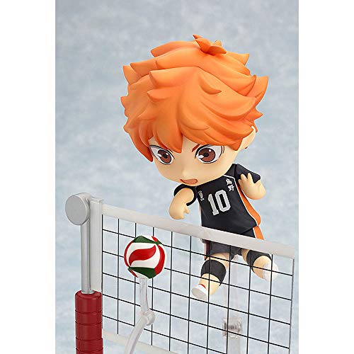 Aoemone Haikyuu Shoyo Hinata Q Versión Nendoroid Figuras De Acción De Juguete con Accesorios Figuras De Anime Móviles Estatua De Juguete Juego De Dibujos Animados Modelo De Personaje Decoraciones