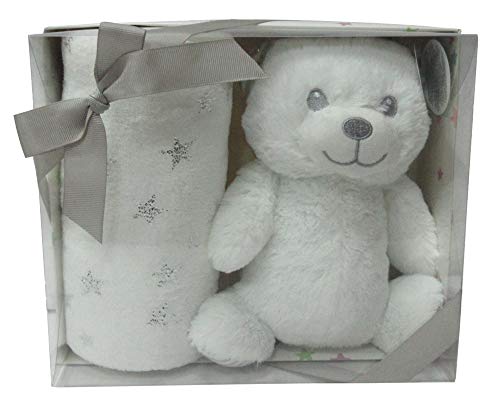 APEX GIFTS - Set Peluche y Manta - Oso Blanco