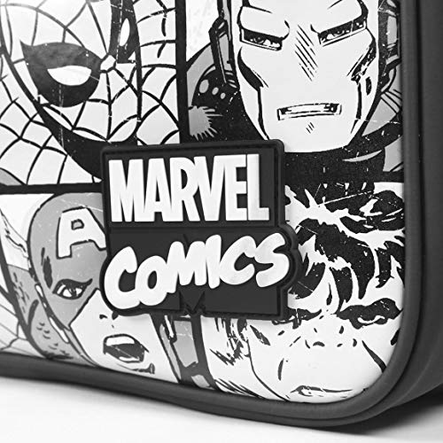 ARTESANIA CERDA Bolso Bandolera Avengers, Mochila para Niñas, Negro (Negro), 11x30x36 cm (W x H x L)