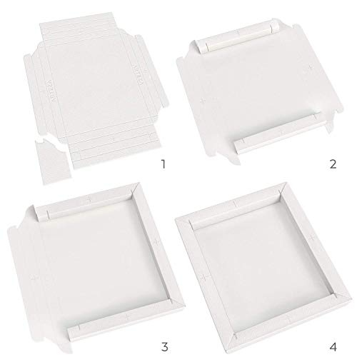 Arteza Papel de lienzo para pintar acuarelas, con marco, (17,8 x 21,8 cm), 20 hojas, 300 GSM, sin ácidos, bloc encolado, papel de pulpa de madera, lienzos para pintura artística y técnicas mixtas