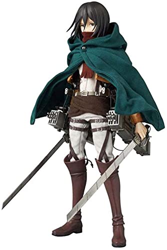 Ataque en Titán Figura de acción Levi Ackerman Mikasa Ackerman Eren Jaeger Exquisite Anime Modelo Figura Manga