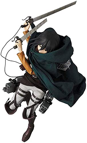 Ataque en Titán Figura de acción Levi Ackerman Mikasa Ackerman Eren Jaeger Exquisite Anime Modelo Figura Manga