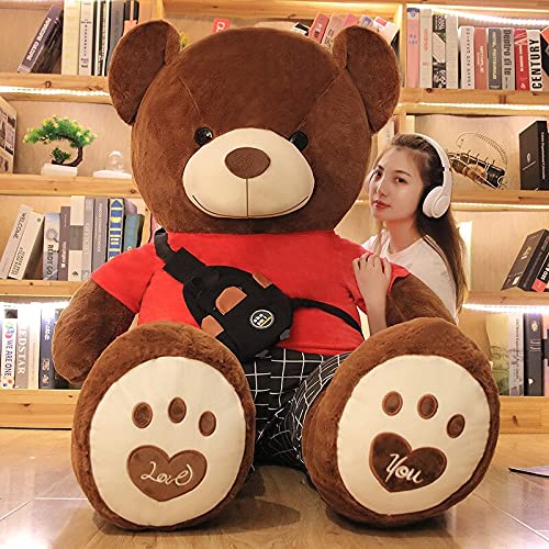 AYQX 80cm-100cm Osos Gigante Lleno Grande Grande Oso de Peluche Juguetes de Peluche Rosa niños Regalo de cumpleaños muñecos de Peluche decoración 80cm d