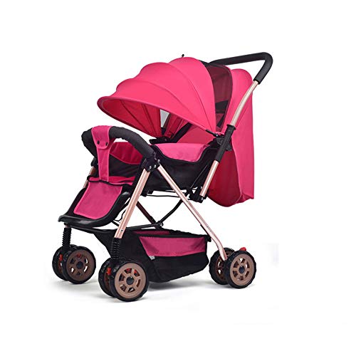 Baby trolley Cochecito Ligero, Cochecito Paraguas con Sistema de Seguridad de 5 Puntos y Asiento reclinable de múltiples Posiciones, Mochila Plegable y Plegable, Canasta Grande para almacenaje, toldo