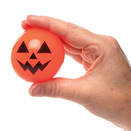 Baker Ross AX363 Pelotas Hinchables Calabaza Luminosa - Paquete De 4, Regalos De Fiesta De Halloween Para Niños Y Juguetes Al Aire Libre