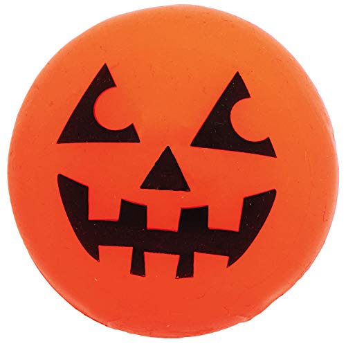 Baker Ross AX363 Pelotas Hinchables Calabaza Luminosa - Paquete De 4, Regalos De Fiesta De Halloween Para Niños Y Juguetes Al Aire Libre