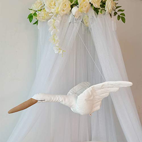 Basage El Estilo Nórdico Decoración Colgante de Techo de Pared de Muueca de Cisne Peluche de Cisne Regalo de Cumpleaaos Habitación Cuna Cama Vivero Móvil Decoración