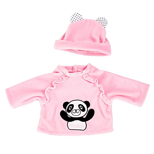 Bayer Design-Ropa 33 a 38 cm, accesorios para muñeca, pantalones, top y gorra, conjunto, traje con oso panda, color surtido, (83884AA)