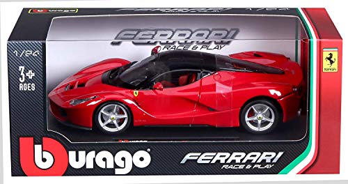 Bburago - 1/24 Ferrari Race & Play LaFerrari, color rojo (18-26001)