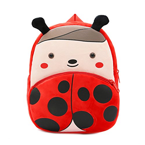 Bcony Linda Mochila para niños, Mini Gracioso Zoo Mariquita Bolsa para la Escuela Mochilas Infantiles Bolso del Cabrito para niños pequeños o niñas