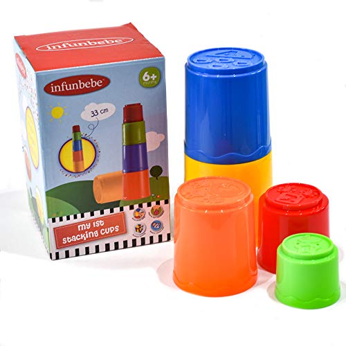 Bebé Primer apilamiento vasos vaso, sensorial educativo juguete de aprendizaje regalo