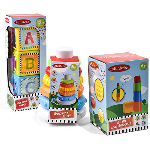 Bebé Primer apilamiento vasos vaso, sensorial educativo juguete de aprendizaje regalo