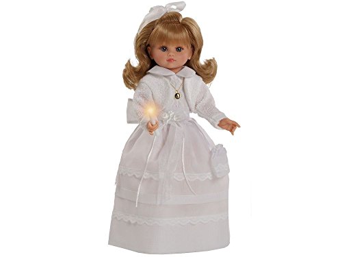 Berbesa- Fany Comunión Muñeca con Vela, Color Blanco (4608V)