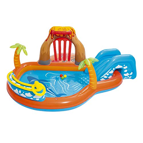 Bestway 53069 Lava Lagoon - Piscina Hinchable Infantil, 265x265x104 cm