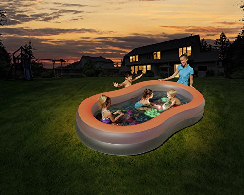 Bestway 54136 - Piscina Hinchable Infantil Doodle Glow 280x157x46 cm Pinta Bajo el Agua