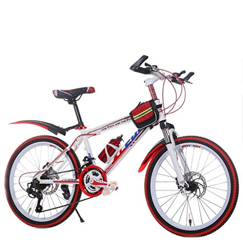 Bicicleta para Niños, Bicicletas Bicicleta de Montaña Bicicleta para Niños Bicicleta al Aire Libre Bicicleta de Carretera para Interiores Adecuado para Niños y Niñas (Color: Rojo, Tamaño: 24 Pulgadas)