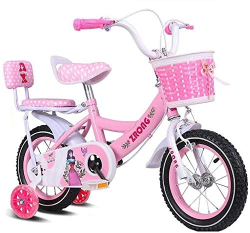 Bicicleta para Niños Cabritos de las muchachas de bicicletas Jenny conejito 12 14 16 18 20 pulgadas de bicicletas 3-12 Años de Edad cesta Ciclo ruedas de entrenamiento pata de cabra blanca rosada del