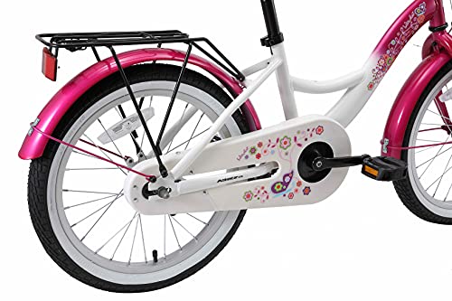 BIKESTAR Bicicleta Infantil para niños y niñas a Partir de 5 años | Bici 18 Pulgadas con Frenos | 18" Edición Clásica Rosa