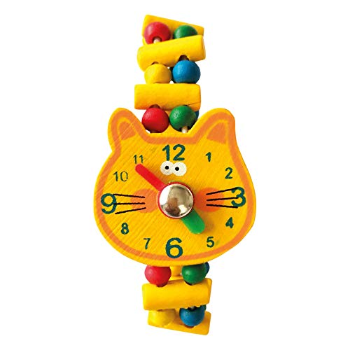 Bino & Mertens- Reloj de Madera - Gato, Multicolor (Mertens GmbH 9987138)