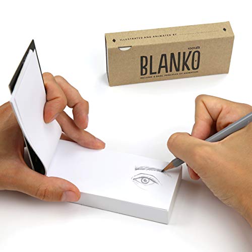 Blanko - Flipbook en Blanco, Libro para animar 320 Hojas, para Aprender técnicas de animación. Hojas para Dibujar.