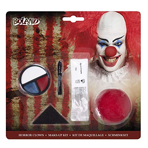 Boland Juego de Maquillaje de Payaso terrorífico, Multicolor, Talla única (45094)