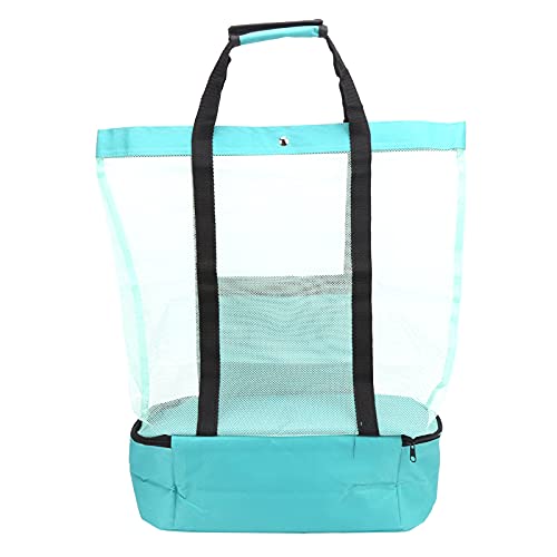 Bolsa de Almacenamiento de Comestibles, Bolsas Y Bolsas de Playa Grandes, Cómodas, Plegables, de Lona, Ligeras, Impermeables para la Piscina, para la Familia, para Acampar(Verde)