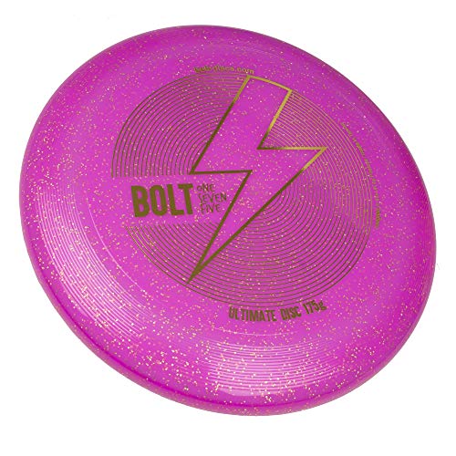 BOLT OneSevenFive Ultimate Frisbee Flying Disc! ¡Cinco Colores UV Disponibles! (Brillo púrpura)