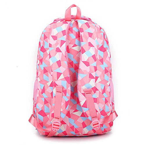 Bom Bom Mochila Escolar Impermeable para Estudiante, Multicolores