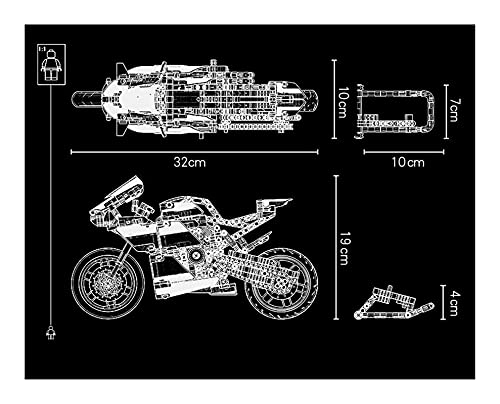 Boutique para Motocicleta Ducati Panigale V4R, Bloques construcción partículas pequeñas, Juguete Intelectual ensamblado niños