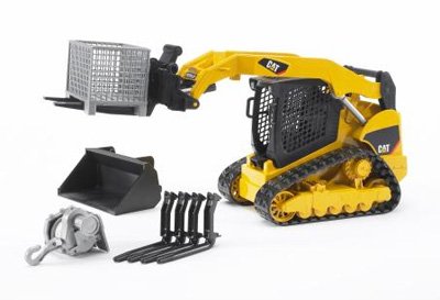 BRUDER - Mini Excavadora Caterpillar Delta oruga - escala 1:16 - 02136