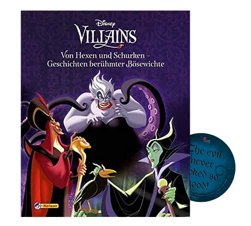 Buchspielbox Disney Villains: Desde brujas y villanos - Historias famosas villanos + pegatinas de malo, historias prejudiciales a partir de 4 años