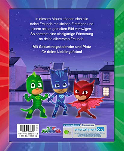 Buchspielbox PJ Masks: Mi primer amigo: libro de amigos en la guardería (libro de amigos a partir de 3 años para chicos y niñas) + pegatina de PJ Masks.