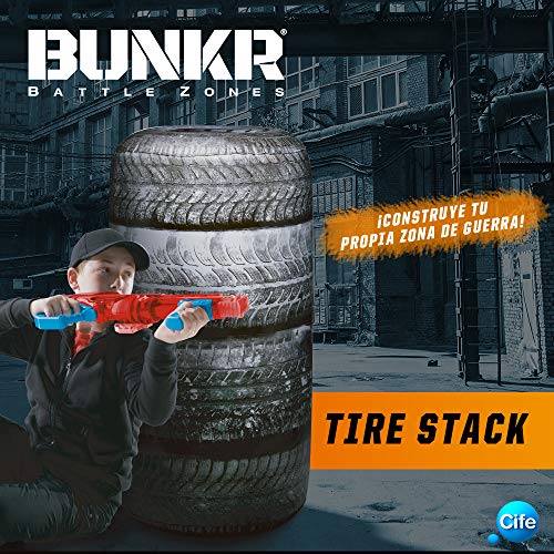 Bunkr- Surtido Buttle Zone Take Cover Tire Stack, Multicolor (Cife Spain 41678)