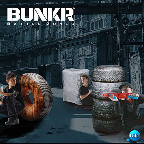 Bunkr- Surtido Buttle Zone Take Cover Tire Stack, Multicolor (Cife Spain 41678)