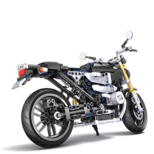 Bybo Motocicleta técnica para BMW R NineT, Vintage Supermoto 621 bloques de fijación para carreras compatible con Lego Technic