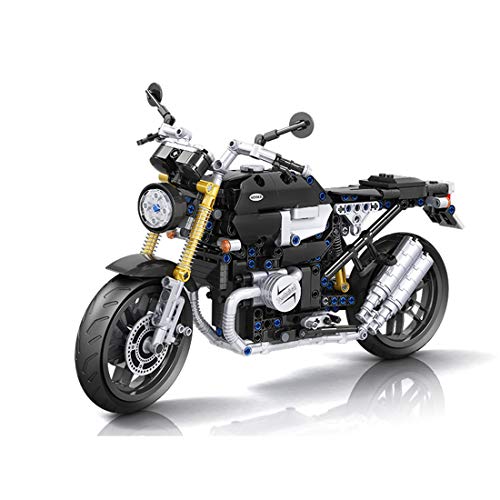 Bybo Motocicleta técnica para BMW R NineT, Vintage Supermoto 621 bloques de fijación para carreras compatible con Lego Technic