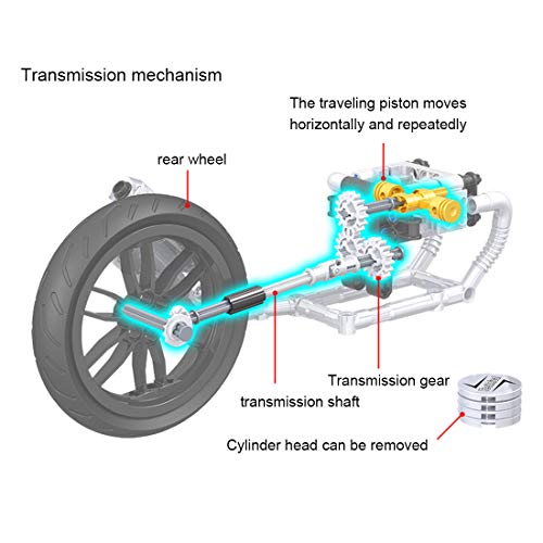 Bybo Motocicleta técnica para BMW R NineT, Vintage Supermoto 621 bloques de fijación para carreras compatible con Lego Technic