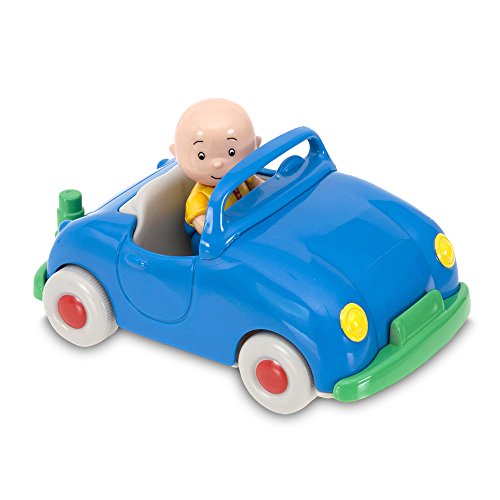 Caillou - Vehiculo Pull Back con Figura, Color Azul (Giochi Preziosi CAL01000)