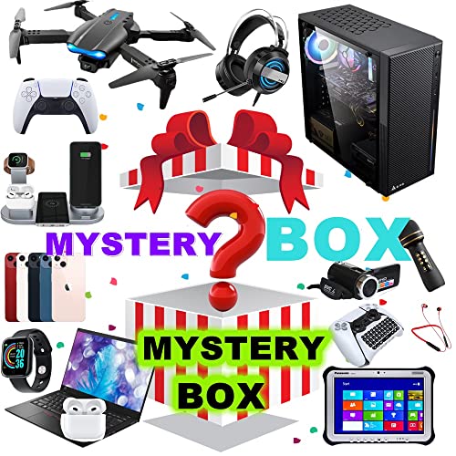 Caja de Misterio electrónico, Caja de Sorpresa, Caja de cumpleaños aleatoria electrónica Caja de Sorpresa Adultos Lucky Box Drone Smart Watch Gamepad