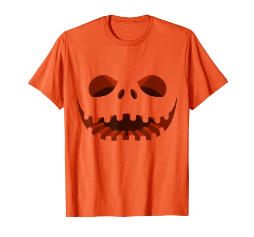 Camisa de disfraz de Halloween Cara de calabaza Camiseta