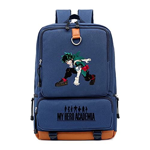 CBA BING My Hero Academy Mochila Mochila De Dibujos Animados Niños Y Jóvenes Green Valley Little Hero Estudiante Anime Mochila Impresa Gran Capacidad Bolsa De Viaje Ligera Nueva Gran Oferta,l