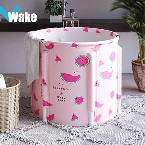 CHANG XU DONG SHOP Bañera Plegable, Engrosamiento Cuatro Aislamiento Bañera de baño Baño de baño para Adultos portátil Baño en el hogar Hogar Barril para niños, Ducha Plegable Plegado de Viaje, 70 cm