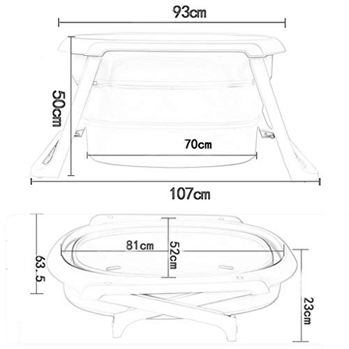 CHANG XU DONG SHOP Bañera Plegable para niños, bañera portátil para Adultos, bañera Plegable de Engrosamiento, Plato de Ducha portátil para niños Seguros, bañera Plegable para bebés ( Color : Green )