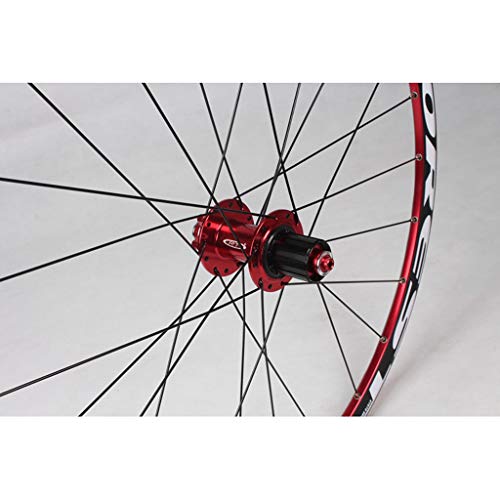 CHICTI 26 Pulgadas MTB Montaña Ruedas De Bicicleta, Ruedas De Ciclismo Freno De Disco 11 Velocidad Rodamientos Sellados Cubo Bicicleta Hibrida Turismo Deportes (Size : 26inch)